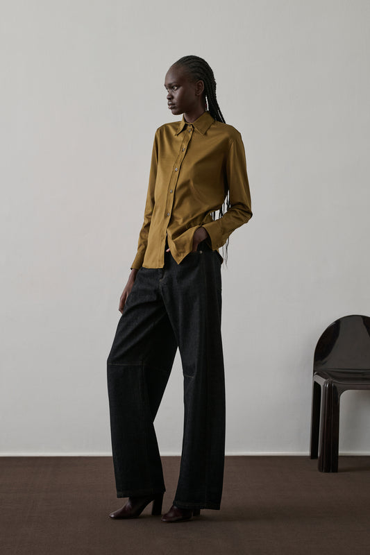 Chemise Faust - Kaki/Bronze - Coton - Femme