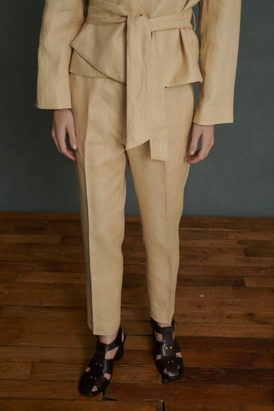 Pantalon Adele - Vanille - Lin - Femme