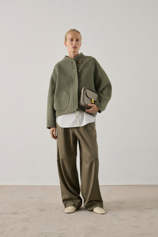 Sac Bellissima Mini - Gris - Cuir - Femme