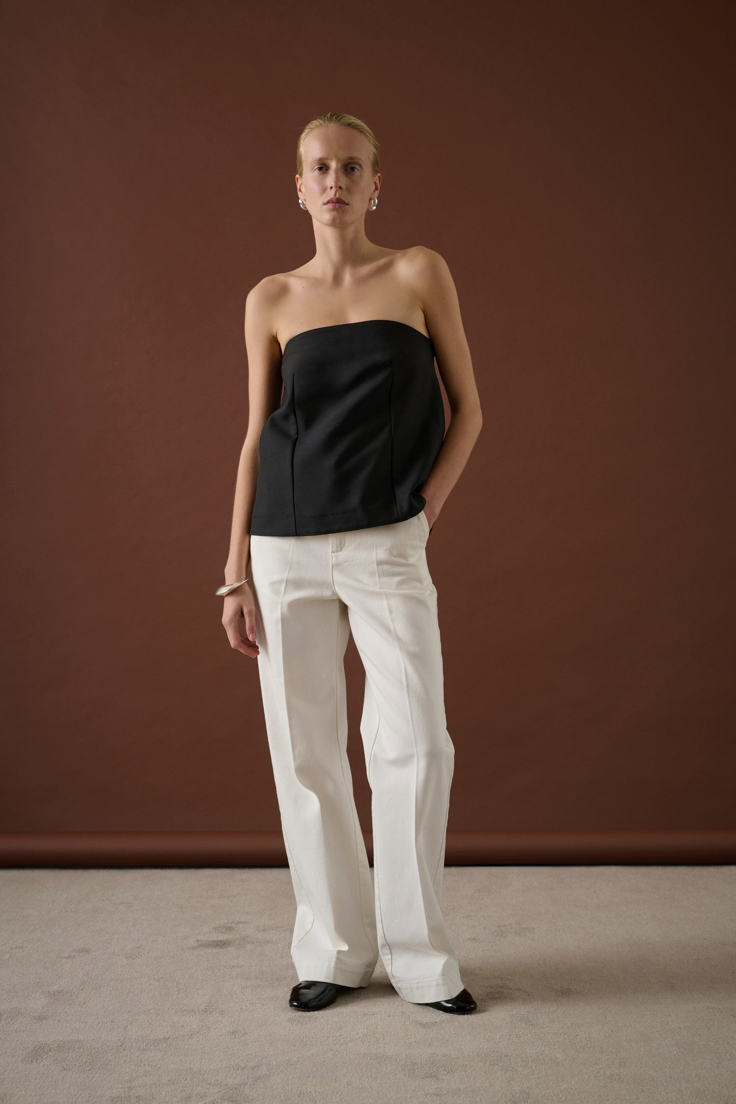 Top Ida - Noir - Laine - Femme