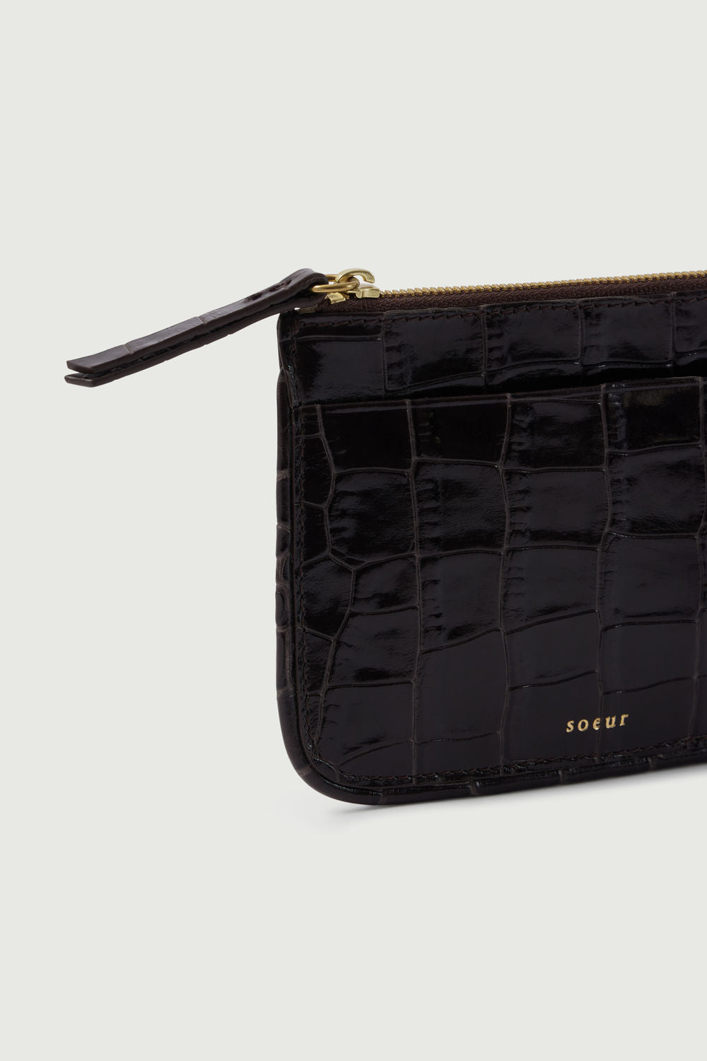 Porte-Monnaie Arsene - Marron Foncé - Cuir - Femme vue 3